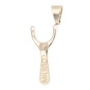 9ct Yellow Gold Slingshot Pendant