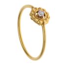 22ct Yellow Gold Cubic Zirconia Granular Ring