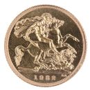 1982 Elizabeth II Decimal Portrait UK Half Sovereign Coin