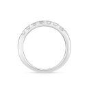 9ct White Gold 0.50ct Lab Grown Diamond Half Eternity Ring Gold