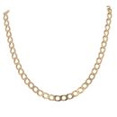 9ct Yellow Gold Curb Chain 22"