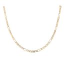 9ct Yellow Gold Figaro Style Fancy Chain 16"