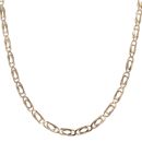 9ct Yellow Gold Fancy Curb Chain 20"