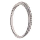 9ct White Gold 0.08ct Diamond Half Eternity Ring