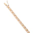 9ct Yellow Gold Cubic Zirconia Bracelet 7"