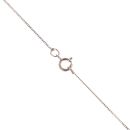9ct White Gold 0.05ct Diamond Crossover Pendant and Chain 18"
