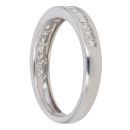 9ct White Gold 0.33ct Brilliant And Baguette Cut Diamond Fancy Ring