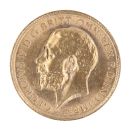 1913 George V Large Head UK Half Sovereign Coin