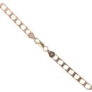 9ct Yellow Gold Square Curb Chain 20"