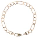 9ct Yellow Gold Figaro Bracelet 8"