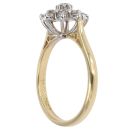 18ct Yellow Gold 0.50ct Brilliant Cut Diamond Cluster Ring