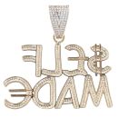 9ct Yellow Gold Cubic Zirconia Self Made Pendant