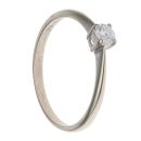 9ct White Gold 0.25ct Brilliant Cut Diamond Solitaire Ring