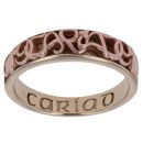 9ct Yellow and Rose Gold Cariad Band Clogau Ring