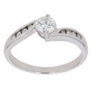 18ct White Gold 0.50ct Brilliant Cut Diamond Solitaire Ring