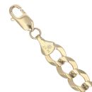 14ct Yellow Gold Curb Bracelet 8.5"