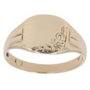 9ct Yellow Gold Patterned Sigent Ring