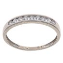9ct White Gold Cubic Zirconia Half Eternity Ring