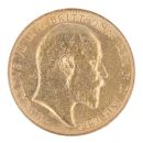 1910 Edward VII Large Head UK Full Sovereign Coin