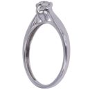 9ct White Gold 0.20ct Brilliant Cut Diamond Solitaire Ring