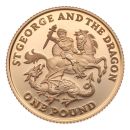 2015 Elizabeth II St George & The Dragon 1 Pound Gibraltar Coin Boxed with Proof