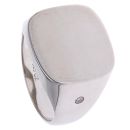 Silver Cubic Zirconia Signet Ring