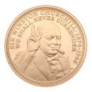 2015 Elizabeth II Sir Winston Churchill Commemorative Gibraltar Full Sovereign Coin Boxed