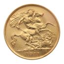 1911 George V Large Head UK Half Sovereign Coin
