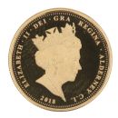 2018 The Sapphire Coronation Jubilee Alderney Quarter Sovereign Coin
