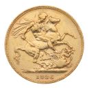 1886 Victoria Young Head Australia Full Sovereign Coin