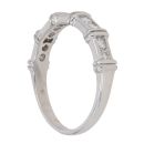 18ct White Gold 0.30ct Brilliant Cut Diamond Half Eternity Ring
