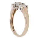 9ct Yellow Gold 0.25ct Brilliant Cut Diamond Trilogy Ring