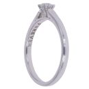 18ct White Gold 0.22ct Diamond Solitaire Ring