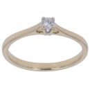 9ct Yellow Gold 0.10ct Diamond Solitaire Ring