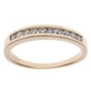 9ct Yellow Gold 0.30ct Brilliant Cut Half Eternity Ring