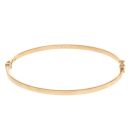 9ct Yellow Gold Plain Hinged Bangle