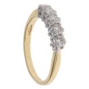 18ct Yellow Gold 0.80ct Brilliant Cut Diamond Five Stone Ring
