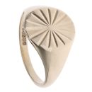 9ct Yellow Gold Diamond Cut Signet Ring