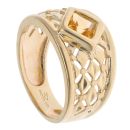9ct Yellow Gold Citrine Single Stone Ring