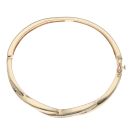 9ct Yellow Gold 0.50ct Brilliant Cut Diamond Twist Bangle