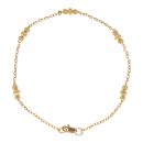 22ct Yellow Gold Junction Trilogy Bracelet 7"