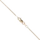 9ct Yellow Gold 0.05ct Diamond Two Stone Pendant and Chain 18"