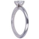 Platinum 0.35ct Princess Cut Diamond Solitaire Ring