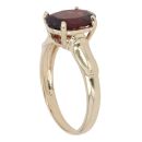 9ct Yellow Gold Garnet Single Stone Ring