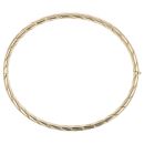 9ct Yellow Gold Twist Patterned Bangle