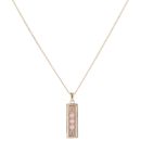 9ct Yellow And Rose Gold 0.06ct Diamond Queen Elizabeth Limited Edition Pendant And Chain 18"