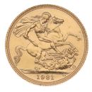 1981 Elizabeth II Decimal Portrait UK Full Sovereign Coin