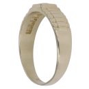 9ct Yellow Gold Cubic Zirconia Watch Strap Signet Ring