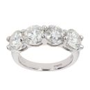 18ct White Gold Four Stone Diamond Eternity Ring
