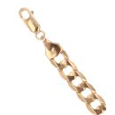 9ct Yellow Gold Curb Bracelet 8"